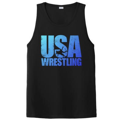 Usa Wrestling S Wrestling Team Patriot Usa Wrestler Cute Gift PosiCharge Competitor Tank