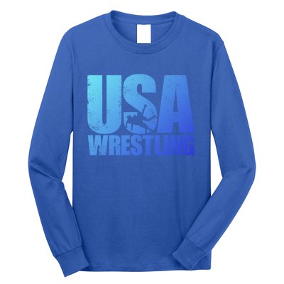 Usa Wrestling S Wrestling Team Patriot Usa Wrestler Cute Gift Long Sleeve Shirt