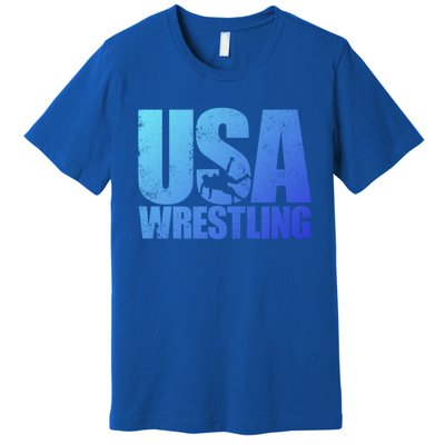 Usa Wrestling S Wrestling Team Patriot Usa Wrestler Cute Gift Premium T-Shirt