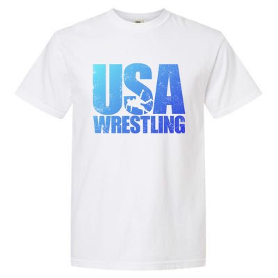 Usa Wrestling S Wrestling Team Patriot Usa Wrestler Cute Gift Garment-Dyed Heavyweight T-Shirt