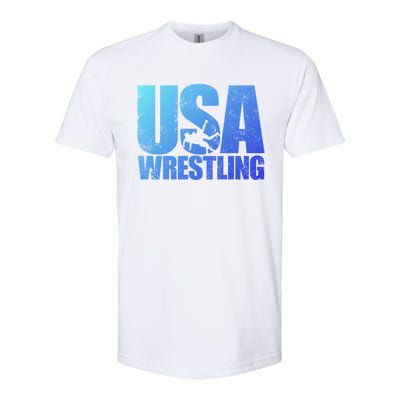 Usa Wrestling S Wrestling Team Patriot Usa Wrestler Cute Gift Softstyle® CVC T-Shirt