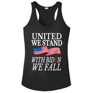 United We Stand With Biden We Fall Anti Biden Republican Ladies PosiCharge Competitor Racerback Tank