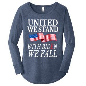 United We Stand With Biden We Fall Anti Biden Republican Women's Perfect Tri Tunic Long Sleeve Shirt