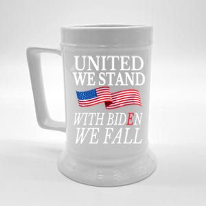 United We Stand With Biden We Fall Anti Biden Republican Beer Stein