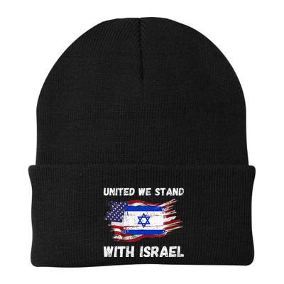 United We Stand With Israel Israeli American Beanie