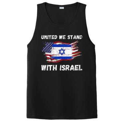 United We Stand With Israel Israeli American PosiCharge Competitor Tank