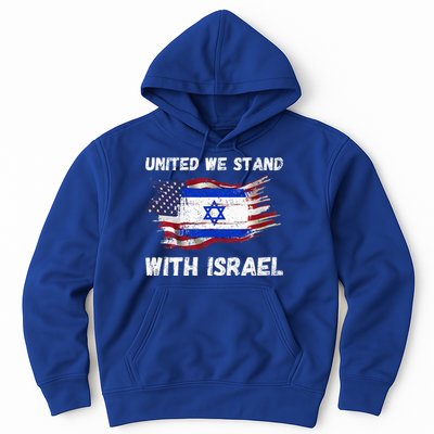 United We Stand With Israel Israeli American Hoodie