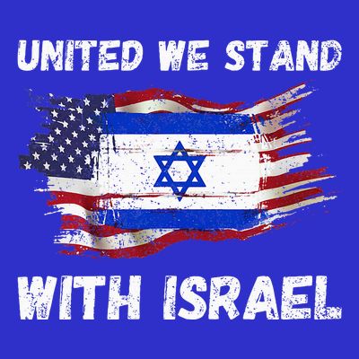 United We Stand With Israel Israeli American T-Shirt