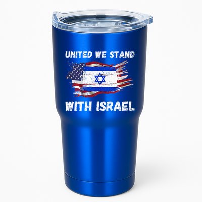 United We Stand With Israel Israeli American Tumbler