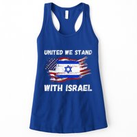 United We Stand With Israel Israeli American Womens Tank Top