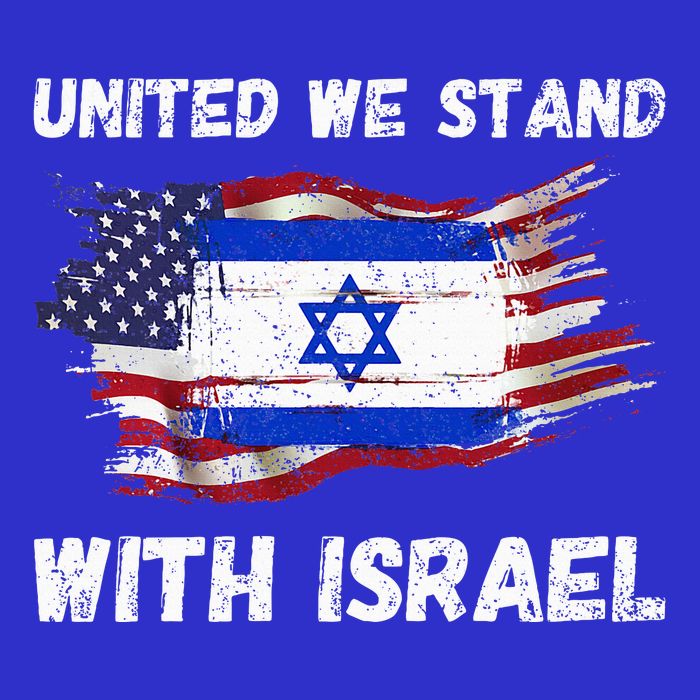 United We Stand With Israel Israeli American Womens Tank Top