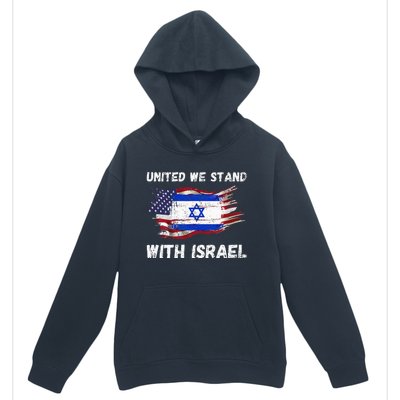 United We Stand With Israel Israeli American Urban Pullover Hoodie