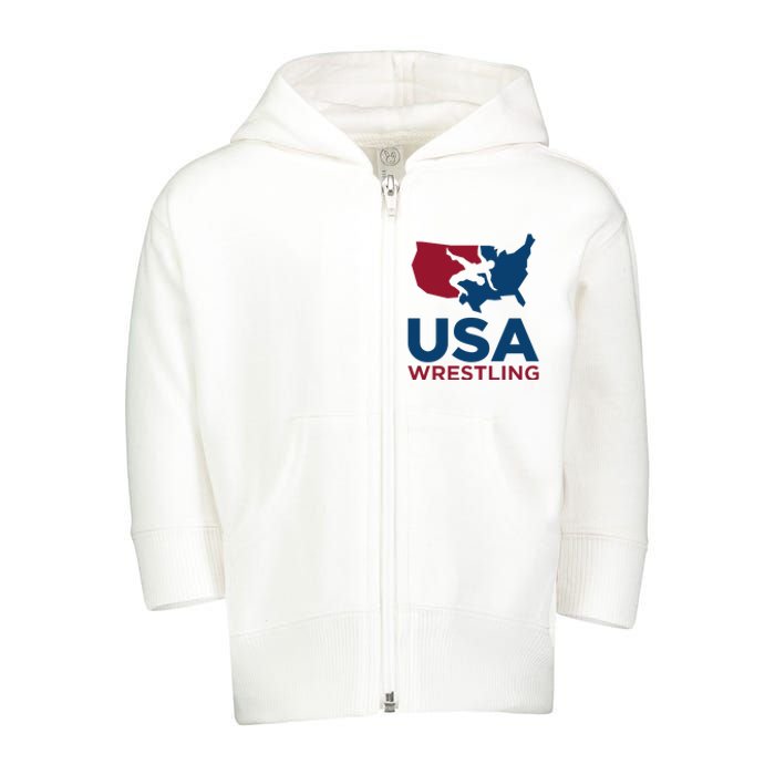 USA Wrestling Toddler Zip Fleece Hoodie