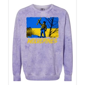 Ukraine Wolverines Colorblast Crewneck Sweatshirt