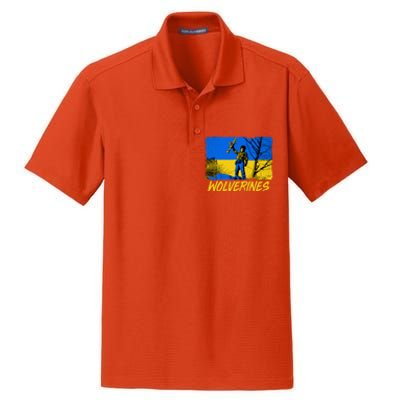 Ukraine Wolverines Dry Zone Grid Polo