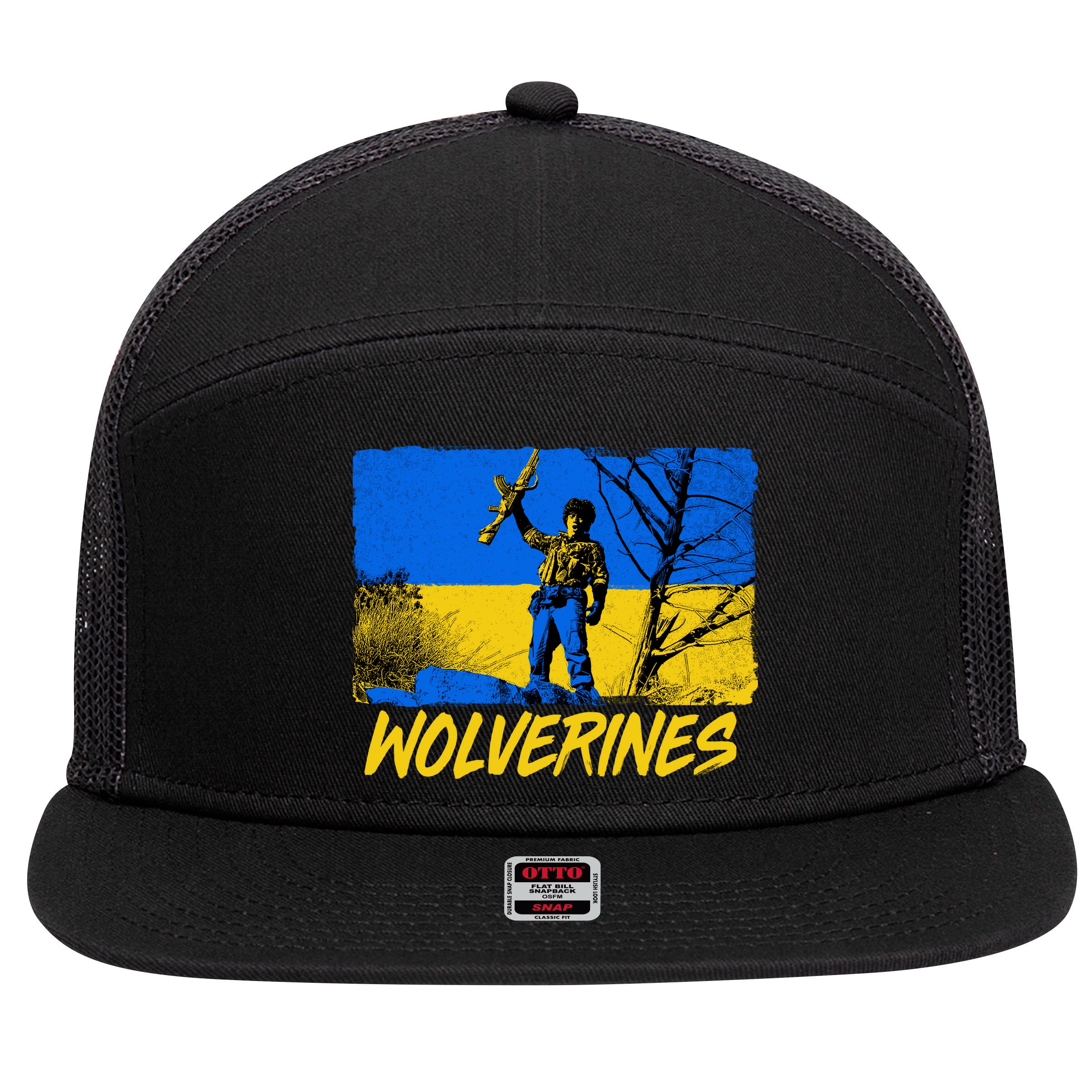 Ukraine Wolverines 7 Panel Mesh Trucker Snapback Hat