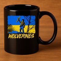 Ukraine Wolverines 11oz C Handle Ceramic Mug