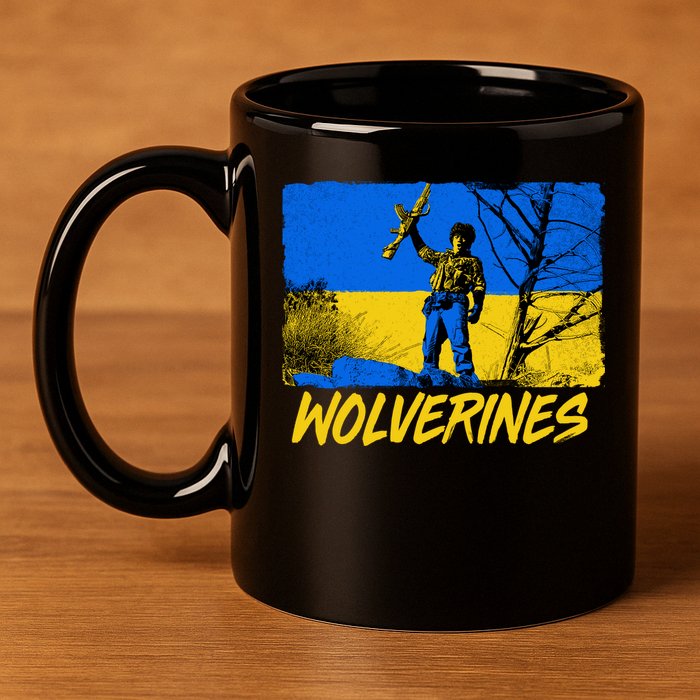 Ukraine Wolverines 11oz C Handle Ceramic Mug