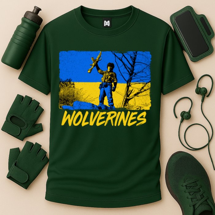 Ukraine Wolverines Cooling Performance Crew T-Shirt