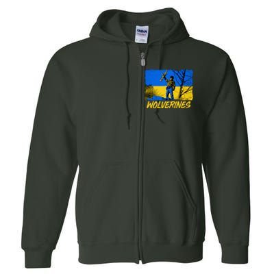 Ukraine Wolverines Full Zip Hoodie