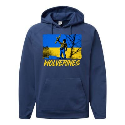 Ukraine Wolverines Performance Fleece Hoodie