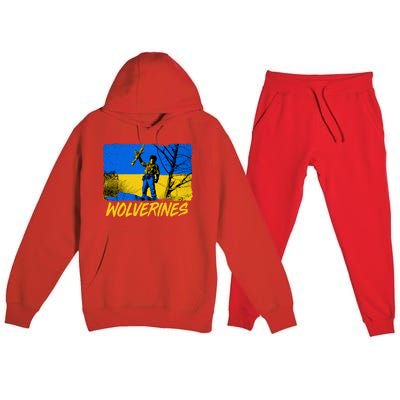 Ukraine Wolverines Premium Hooded Sweatsuit Set