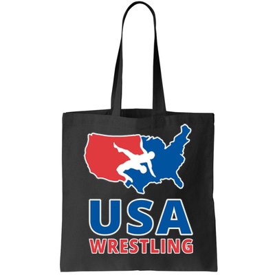 Usa Wrestling Tote Bag