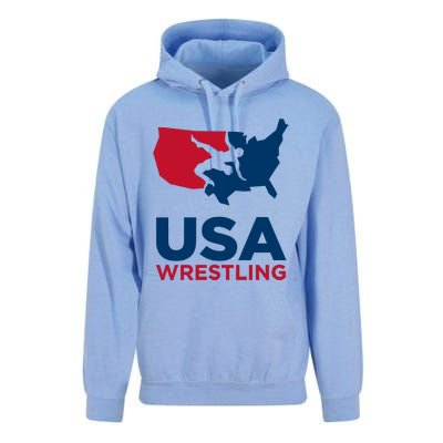 Usa Wrestling Unisex Surf Hoodie