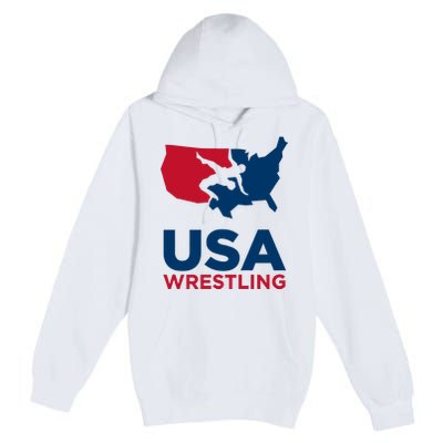 Usa Wrestling Premium Pullover Hoodie