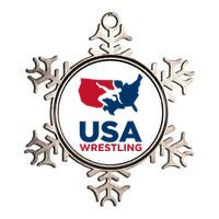 Usa Wrestling Metallic Star Ornament