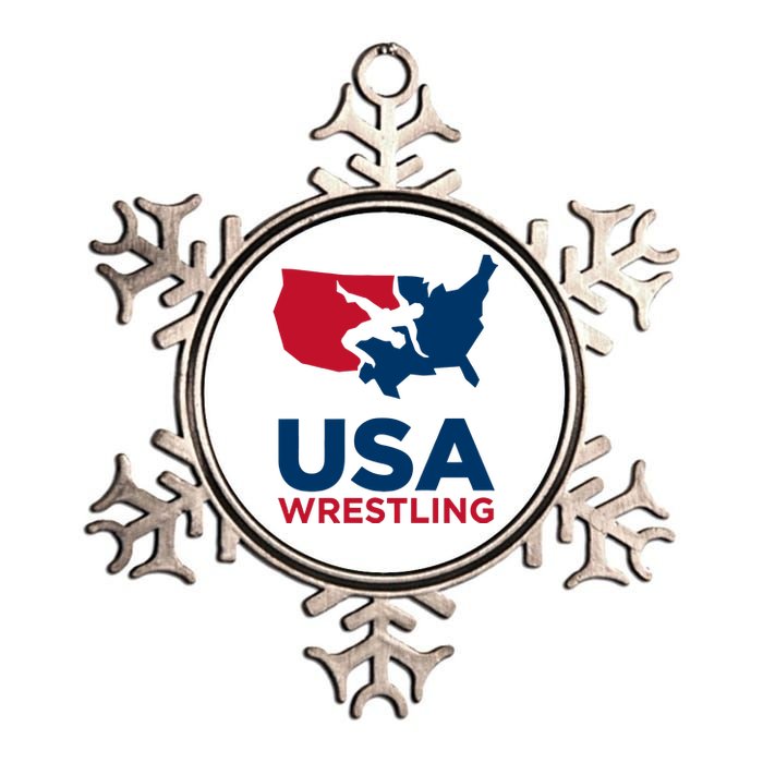 Usa Wrestling Metallic Star Ornament