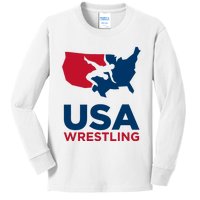 Usa Wrestling Kids Long Sleeve Shirt