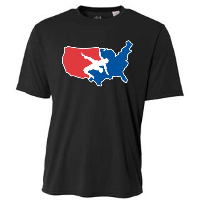 Usa Wrestling Cooling Performance Crew T-Shirt