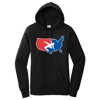 Usa Wrestling Women's Pullover Hoodie