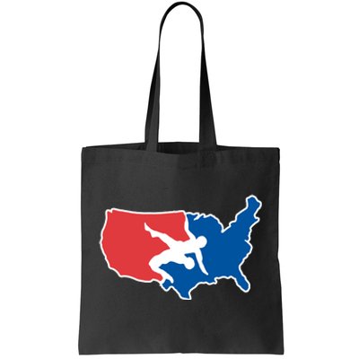 Usa Wrestling Tote Bag