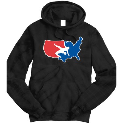 Usa Wrestling Tie Dye Hoodie