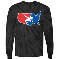 Usa Wrestling Tie-Dye Long Sleeve Shirt