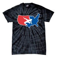 Usa Wrestling Tie-Dye T-Shirt