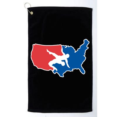 Usa Wrestling Golf Towel