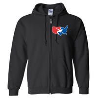 Usa Wrestling Full Zip Hoodie