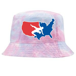 Usa Wrestling Tie-Dyed Bucket Hat