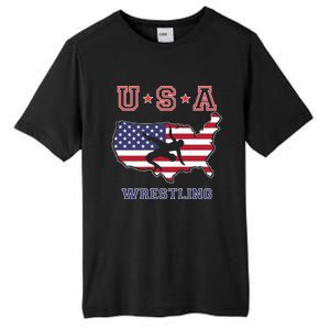 Usa Wrestling Tall Fusion ChromaSoft Performance T-Shirt