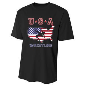 Usa Wrestling Performance Sprint T-Shirt