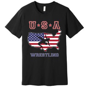 Usa Wrestling Premium T-Shirt