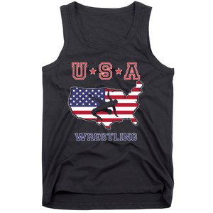 Usa Wrestling Tank Top