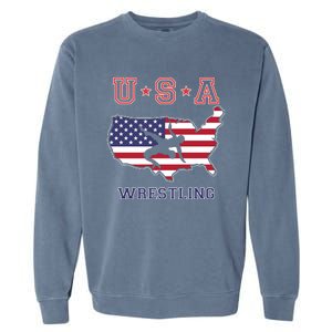 Usa Wrestling Garment-Dyed Sweatshirt