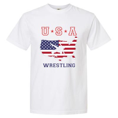 Usa Wrestling Garment-Dyed Heavyweight T-Shirt