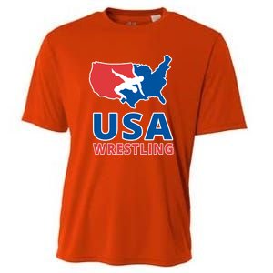 Usa Wrestling Cooling Performance Crew T-Shirt