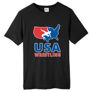 Usa Wrestling Tall Fusion ChromaSoft Performance T-Shirt