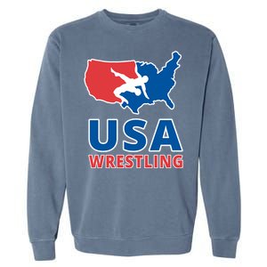 Usa Wrestling Garment-Dyed Sweatshirt